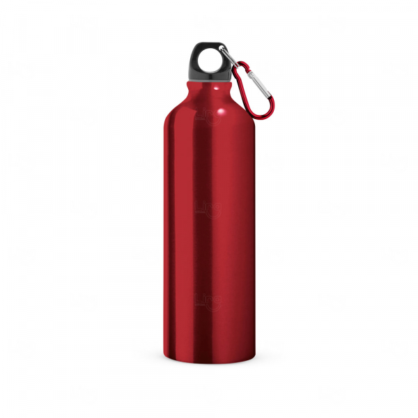 Garrafa 800ml em Alumínio com Mosquetão Personalizada 