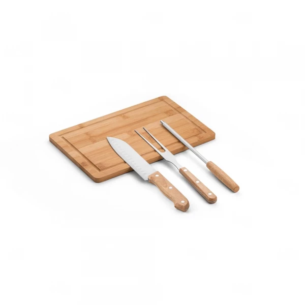 Kit Churrasco Personalizado 4 Peças em Estojo