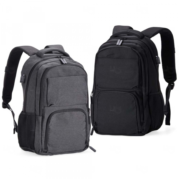 Mochila Poliéster USB 28 Litros Personalizada 
