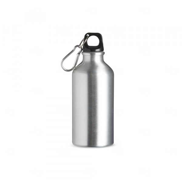 Garrafa Alumínio 420ml com Mosquetão Personalizado 