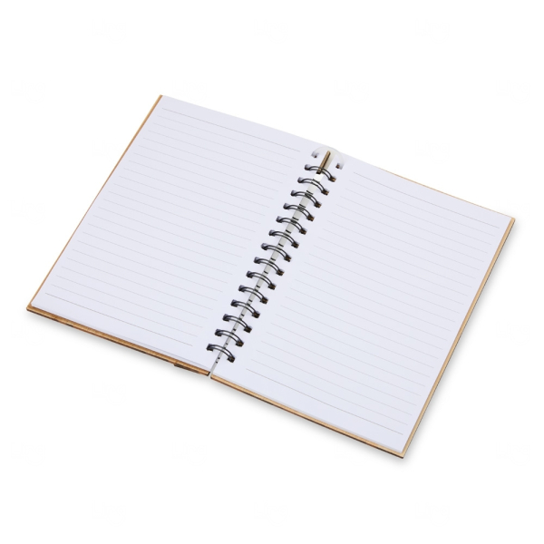 Caderno de Bambu com Régua Personalizado - 21x15cm 