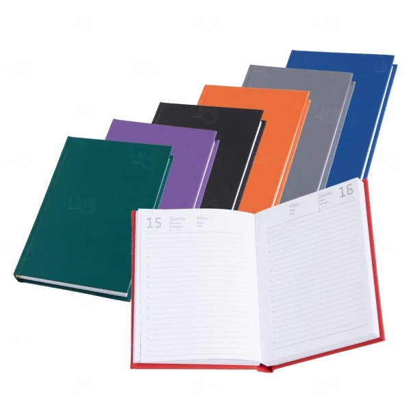 Agenda 2026 Capa Dura em Cromato Personalizada - 17 x 12,4 cm 