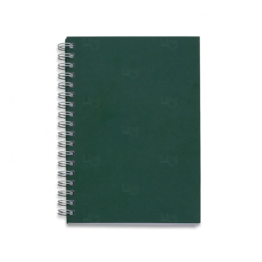 Caderno Capa Kraft Colorida Personalizado - 24,2 x 18 cm 