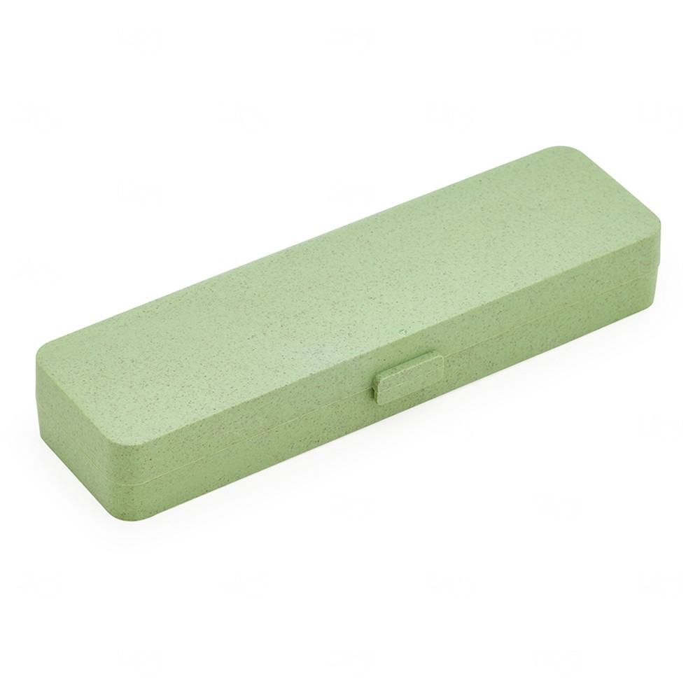 Estojo em Fibra de Bambu Personalizado Verde