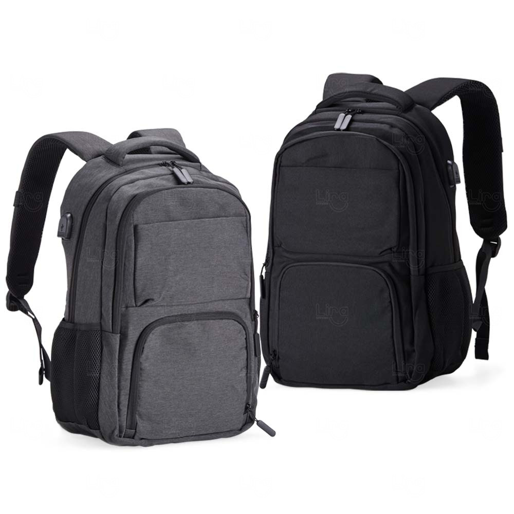 Mochila Poliéster USB 28 Litros Personalizada 
