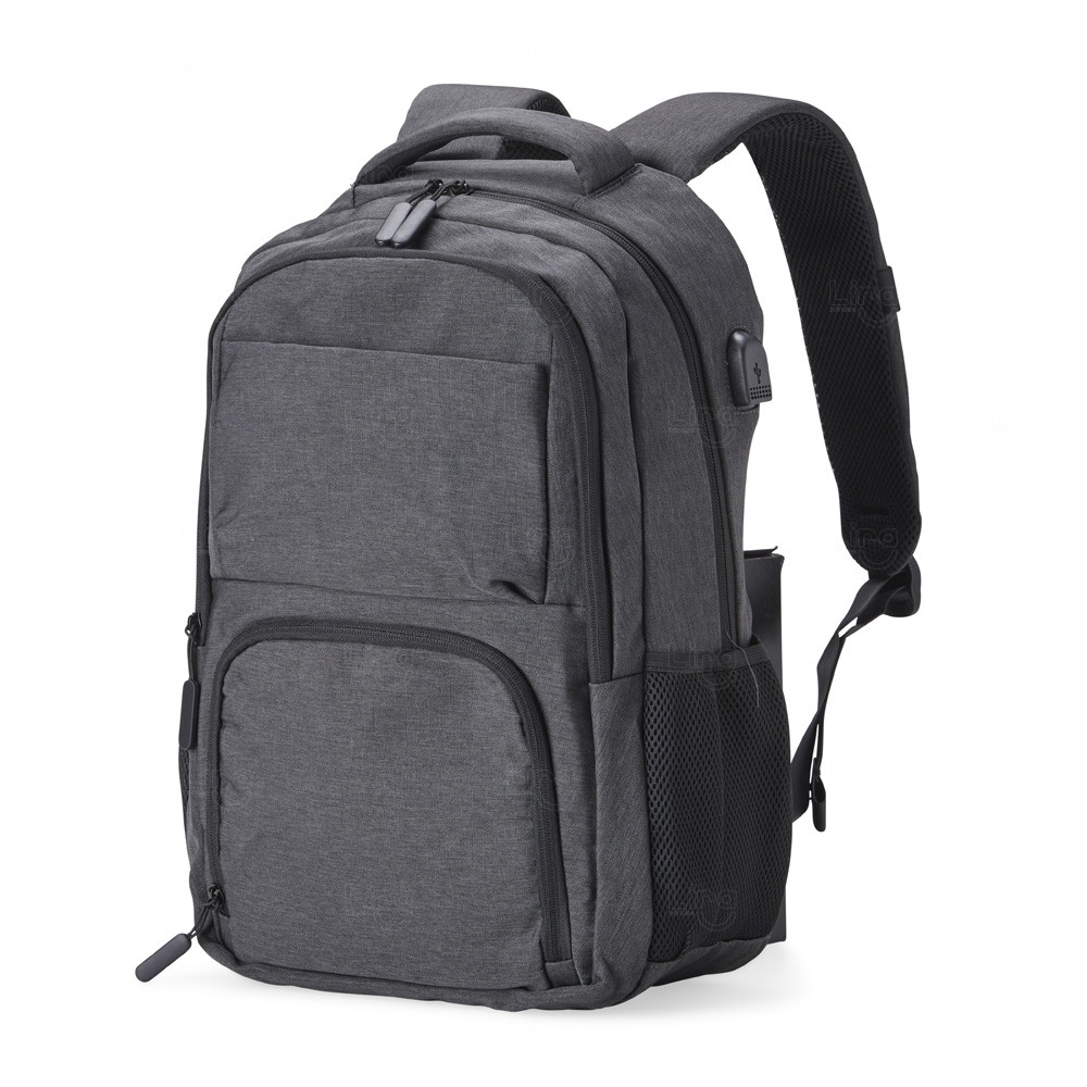 Mochila Poliéster USB 28 Litros Personalizada 