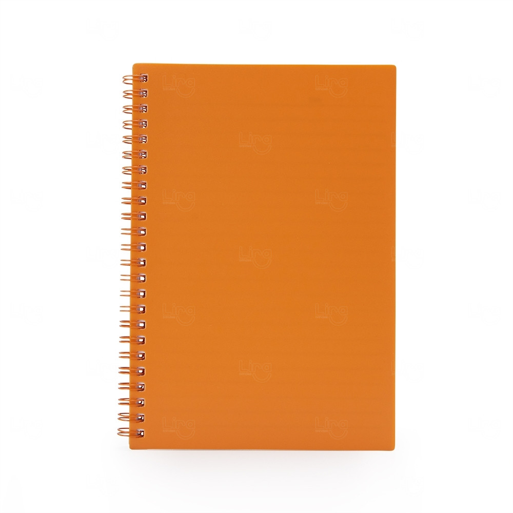 Caderno A5 Plástico Personalizado - 21,2 x 15 cm 