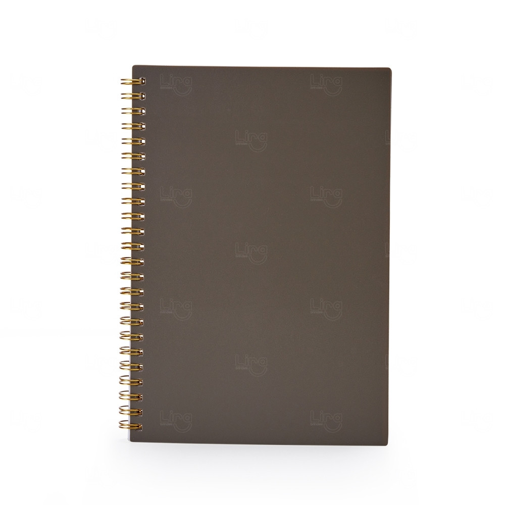Caderno A5 Plástico Personalizado - 21,2 x 15 cm 