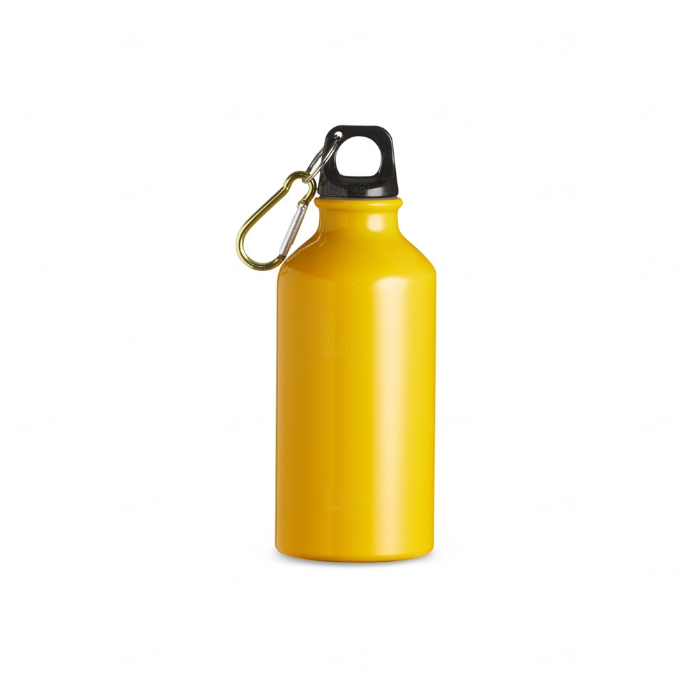 Garrafa Alumínio 420ml com Mosquetão Personalizado 