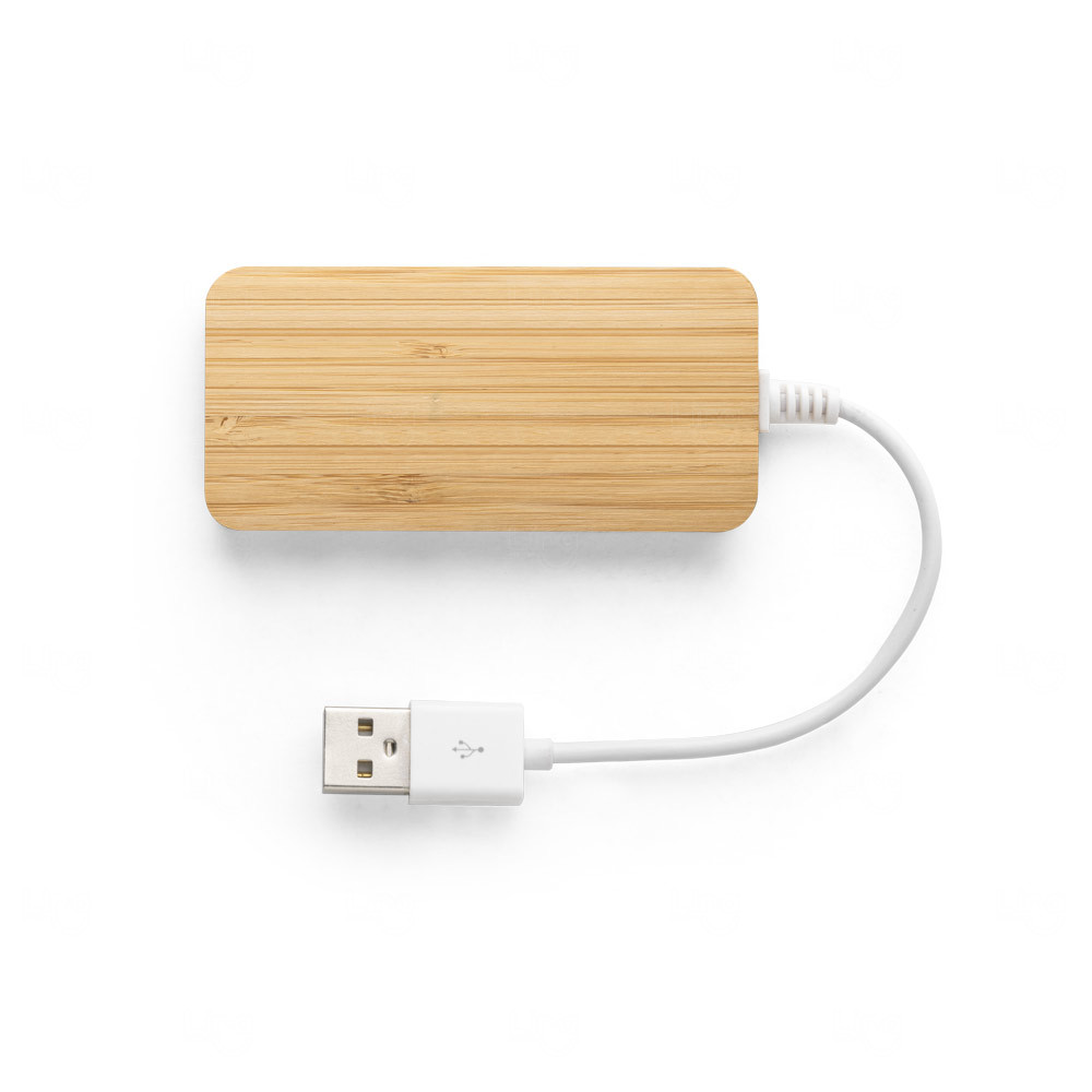 Hub USB em Bambu Personalizado 