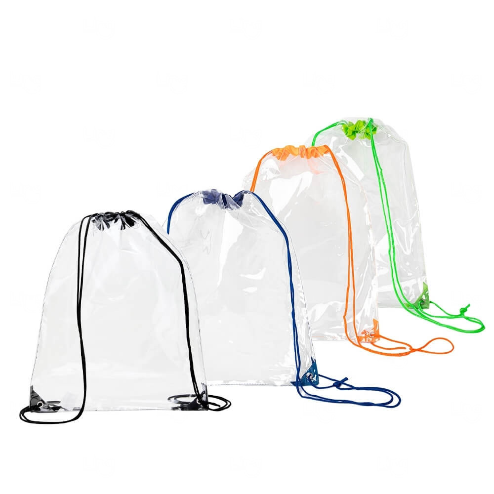 Sacochila Transparente Personalizada - 46 x 34 cm 
