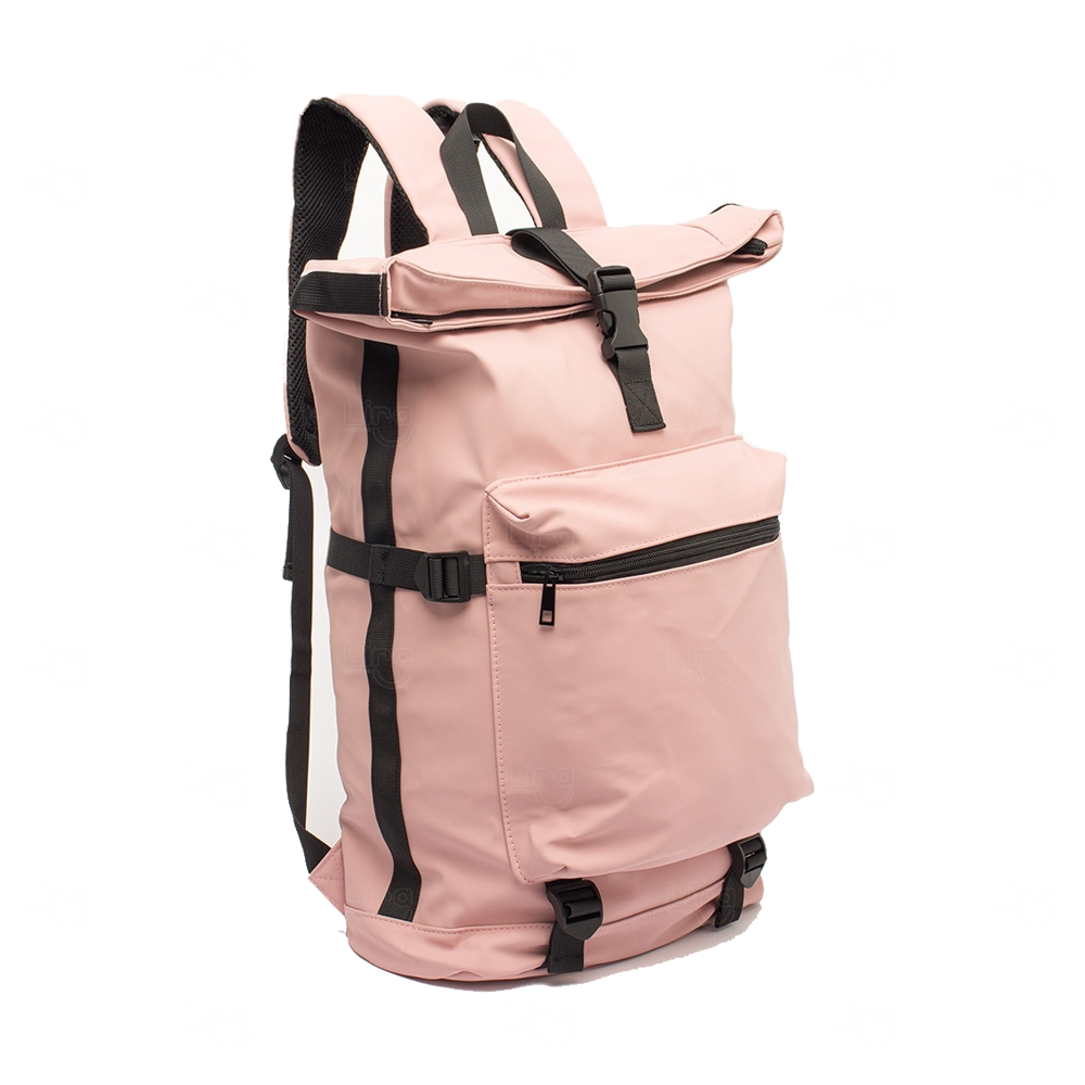 Mochila Couro Sintético 41L Impermeável Personalizada 