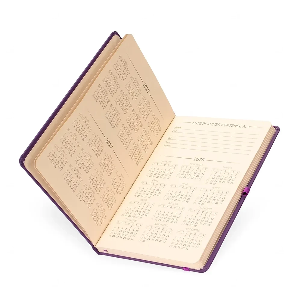 Planner Anual 2026 Cromato Personalizado 